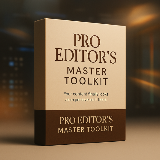 Pro Editor’s Master Toolkit