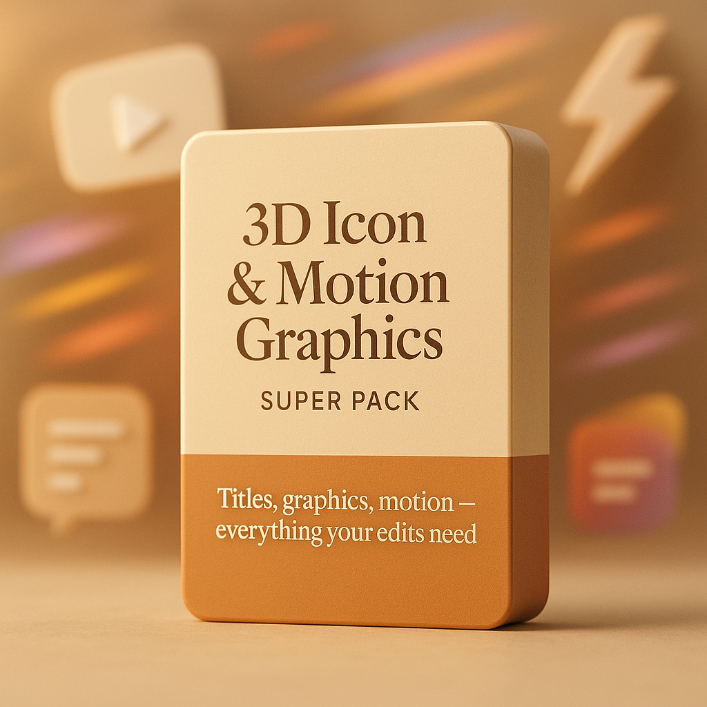 3D Icon & Motion Graphics Super Pack